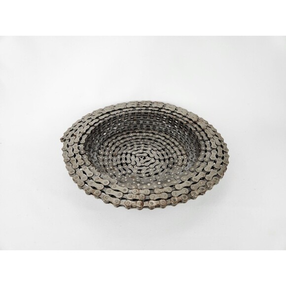 Bike Chain Bowl 10" * Conversation Piece Shimano MTB Road Mountain Trail - Fun!‎ - Picture 2 of 12